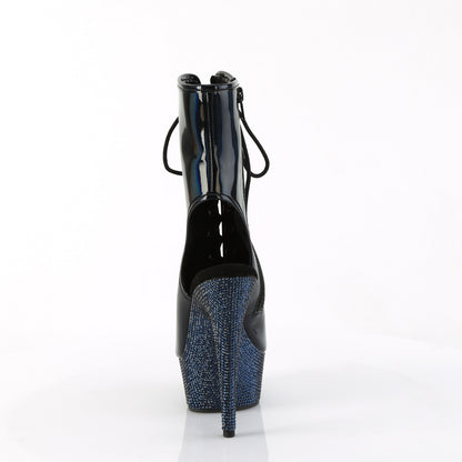 【PLEASER】BEJEWELED-1016-6 シューズ Blk Holo Pat/Midnight Blk RS【取寄】