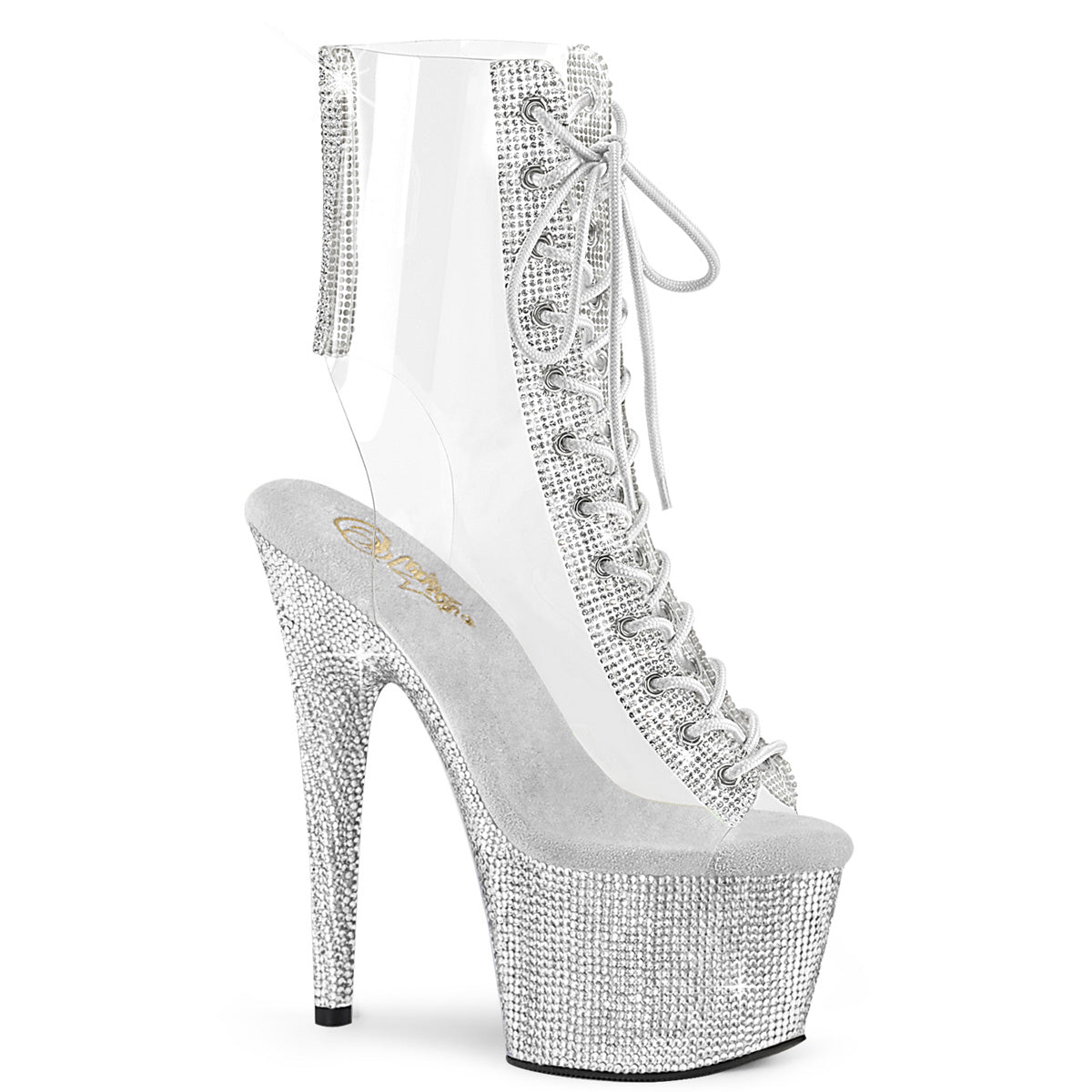 【PLEASER】BEJEWELED-1016C-2-7 シューズ Clr-RS/Slv RS【取寄】