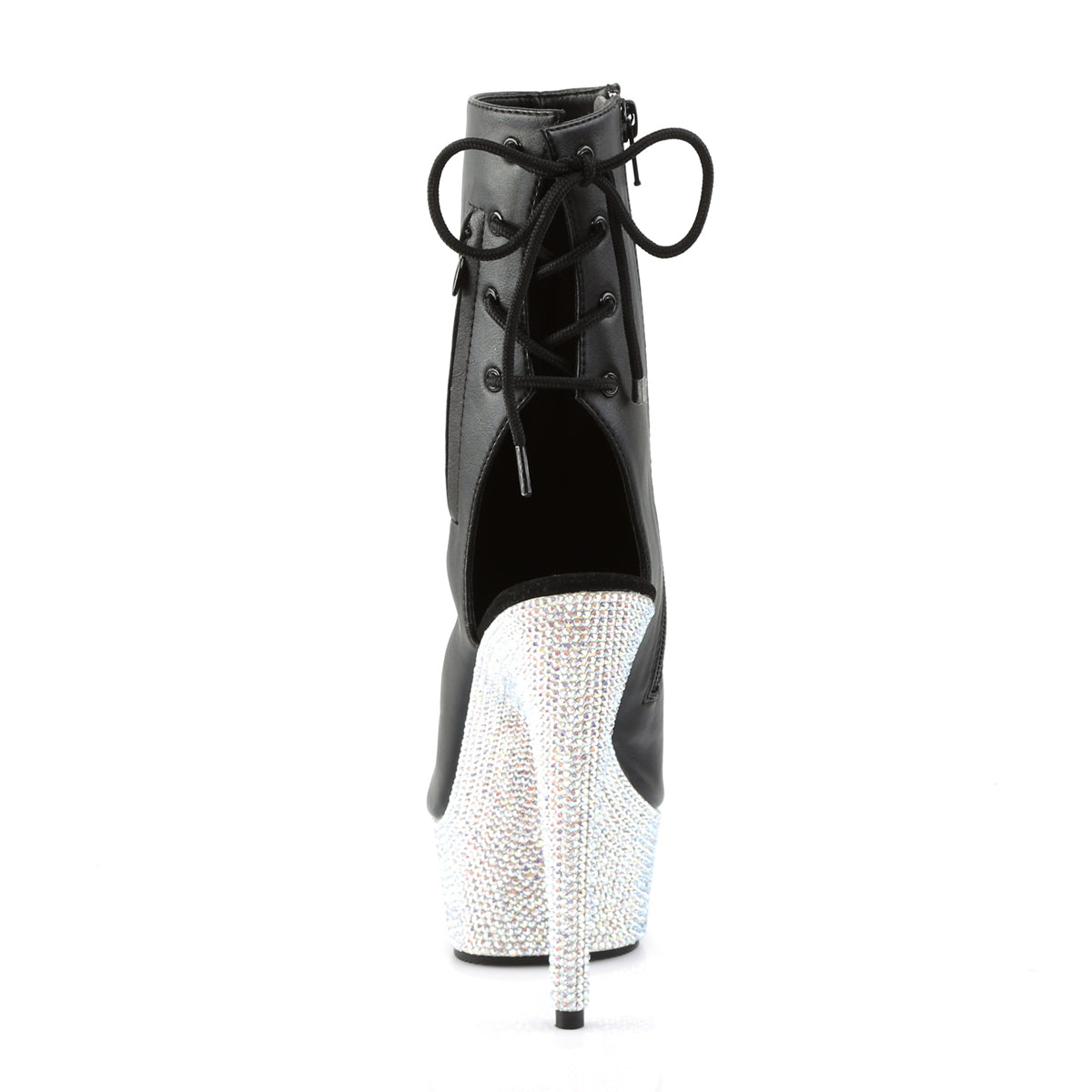 【PLEASER】BEJEWELED-1018DM-6 シューズ Blk Faux Leather/Slv Multi RS【取寄】