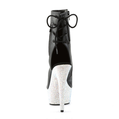 【PLEASER】BEJEWELED-1018DM-6 シューズ Blk Faux Leather/Slv Multi RS【取寄】