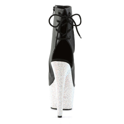 【PLEASER】BEJEWELED-1018DM-7 シューズ Blk Faux Leather/Slv Multi RS【取寄】