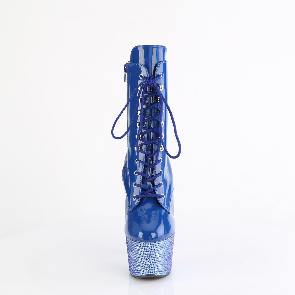 【PLEASER】BEJEWELED-1020-7 シューズ Blue Holo Pat/Blue AB RS【取寄】