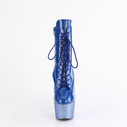 【PLEASER】BEJEWELED-1020-7 シューズ Blue Holo Pat/Blue AB RS【取寄】