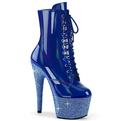 【PLEASER】BEJEWELED-1020-7 シューズ Blue Holo Pat/Blue AB RS【取寄】