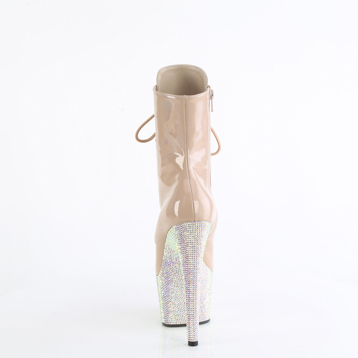 【PLEASER】BEJEWELED-1020-7 シューズ Nude Holo Pat/Nude AB RS【取寄】