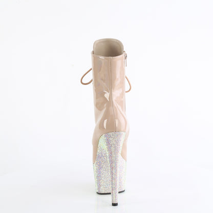 【PLEASER】BEJEWELED-1020-7 プラットフォームシューズ Nude Holo Pat/Nude AB RS【取寄】