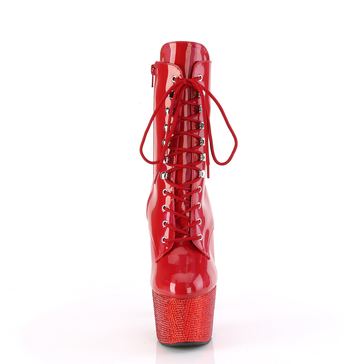 【PLEASER】BEJEWELED-1020-7 シューズ Red Holo Pat/Red RS【取寄】
