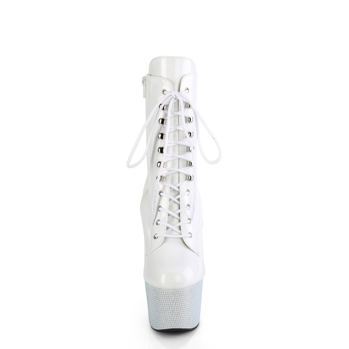 【PLEASER】BEJEWELED-1020-7 シューズ Wht Holo Pat/Wht RS【取寄】