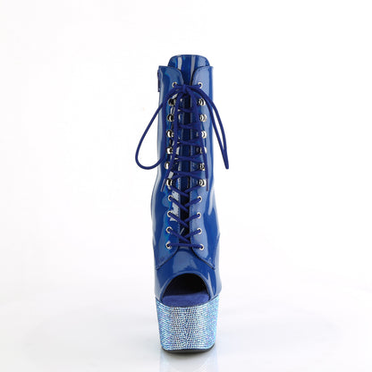 【PLEASER】BEJEWELED-1021-7 シューズ Blue Holo Pat/Blue AB RS【取寄】