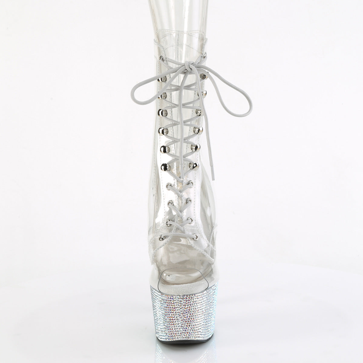 【PLEASER】BEJEWELED-1021C-7 シューズ Clr-RS/Slv AB RS【取寄】