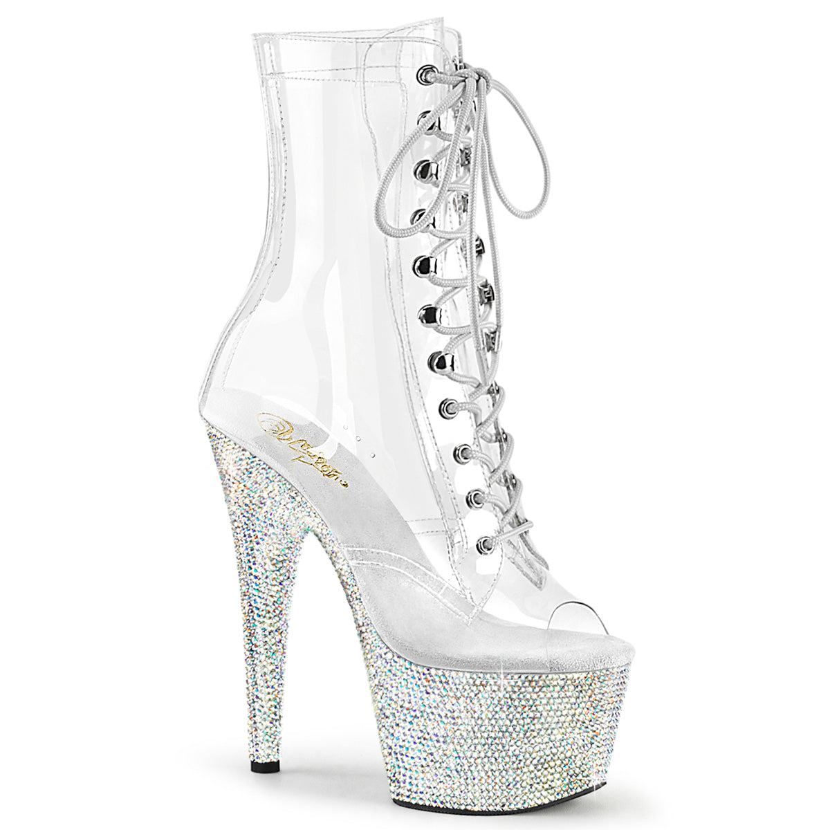 【PLEASER】BEJEWELED-1021C-7 シューズ Clr-RS/Slv AB RS【取寄】