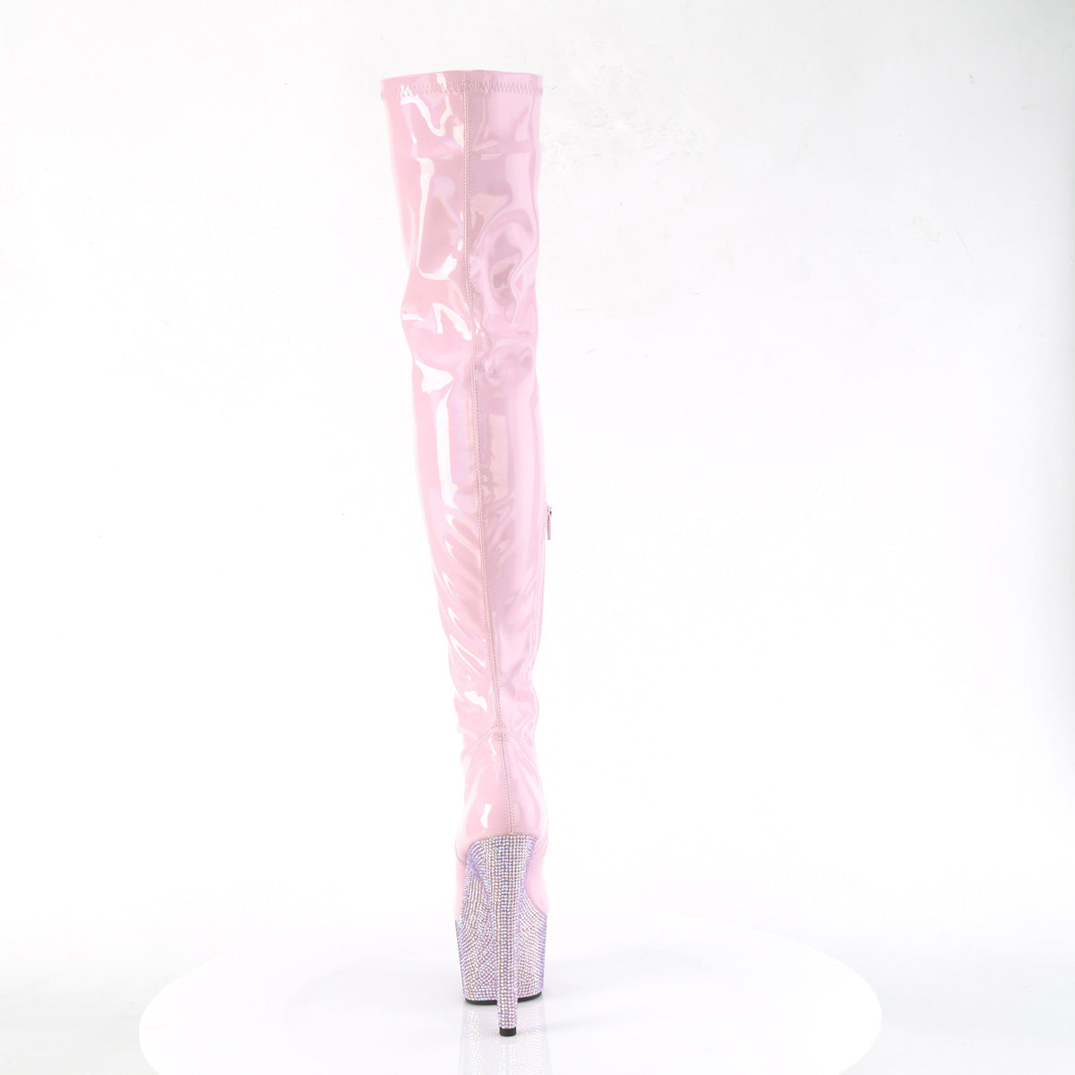 【PLEASER】BEJEWELED-3000-7 シューズ B. Pink Str Holo Pat/B. Pink AB RS【取寄】
