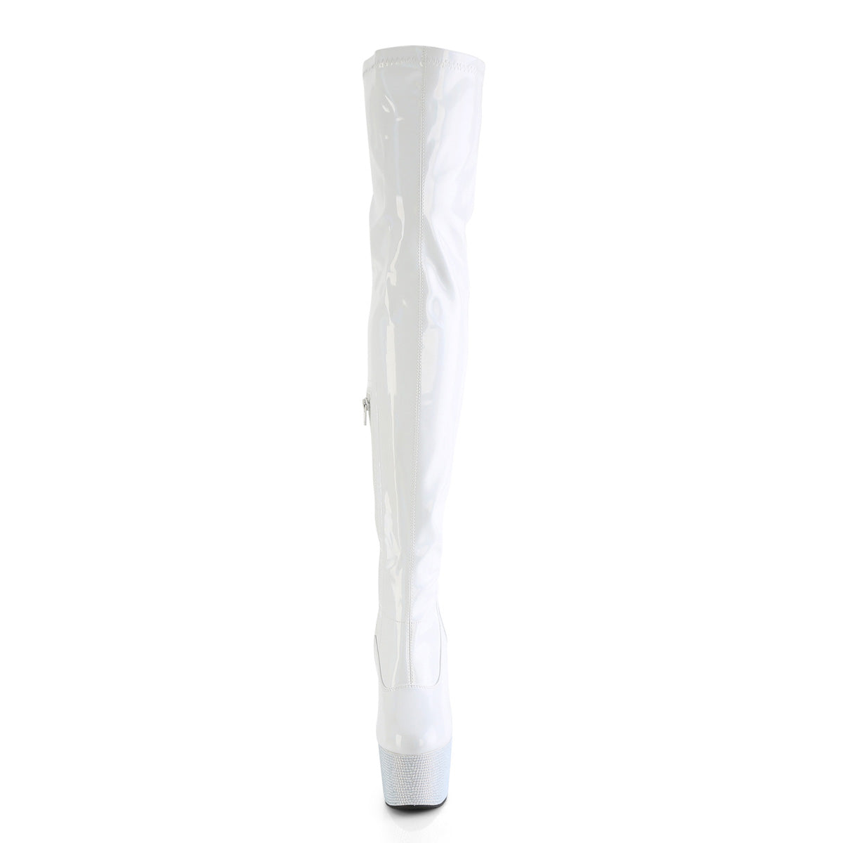 【PLEASER】BEJEWELED-3000-7 シューズ Wht Str Holo Pat/Wht RS【取寄】