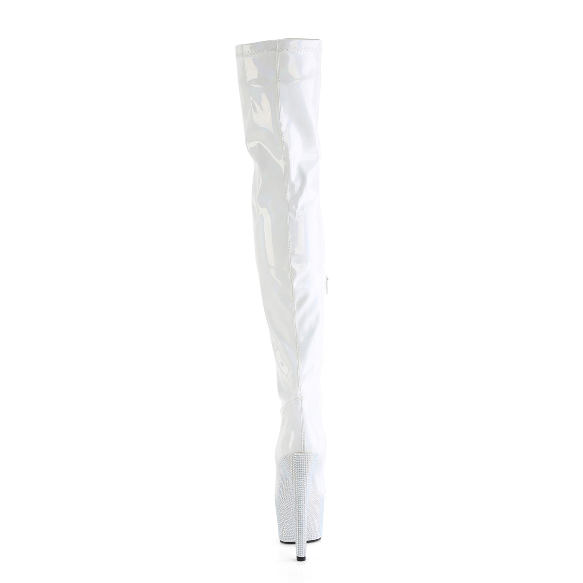 【PLEASER】BEJEWELED-3000-7 シューズ Wht Str Holo Pat/Wht RS【取寄】