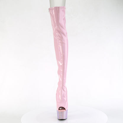 【PLEASER】BEJEWELED-3011-7 シューズ B. Pink Str Holo Pat/B. Pink AB RS【取寄】