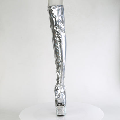 【PLEASER】BEJEWELED-3011-7 シューズ Slv Str Holo Pat/Slv AB RS【取寄】