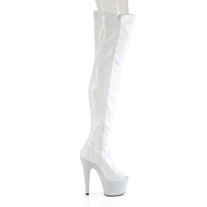 【PLEASER】BEJEWELED-3011-7 シューズ Wht Str Holo Pat/Wht RS【取寄】