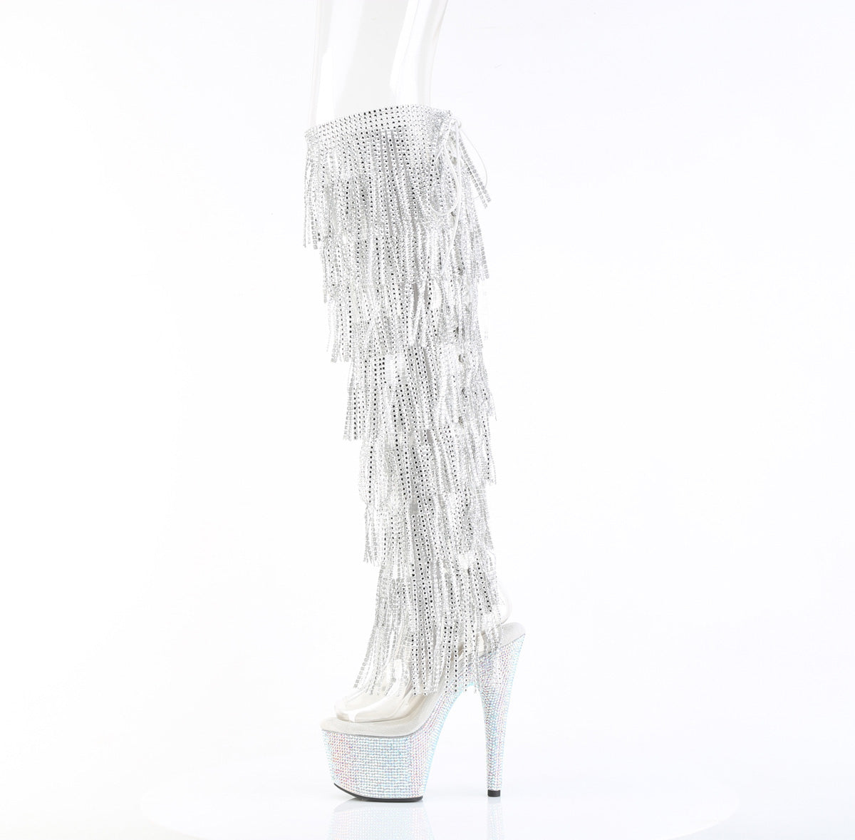 【PLEASER】BEJEWELED-3019C-RSF- シューズ Clr/Slv AB RS【取寄】