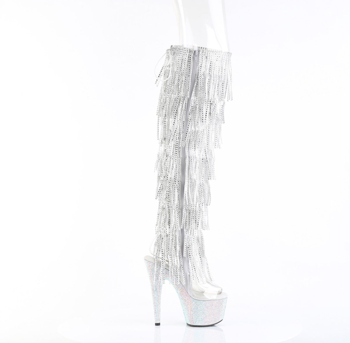 【PLEASER】BEJEWELED-3019C-RSF- シューズ Clr/Slv AB RS【取寄】