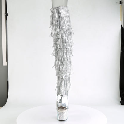 【PLEASER】BEJEWELED-3019RSF-7 シューズ Slv Metallic Pu-Slv/Slv Multi RS【取寄】