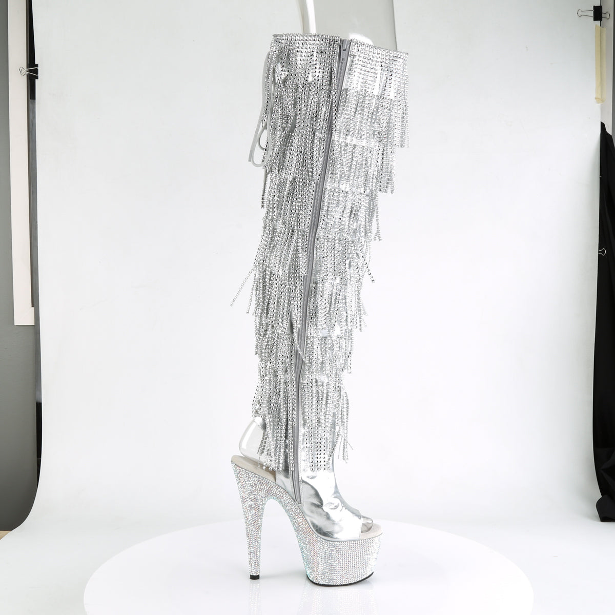 【PLEASER】BEJEWELED-3019RSF-7 シューズ Slv Metallic Pu-Slv/Slv Multi RS【取寄】