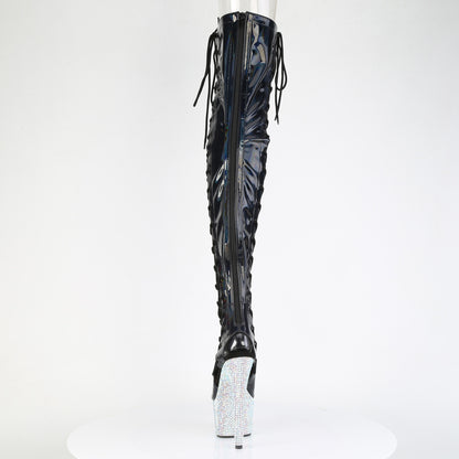 【PLEASER】BEJEWELED-3052HG-7 シューズ Blk Holo Pat/Slv Multi RS【取寄】