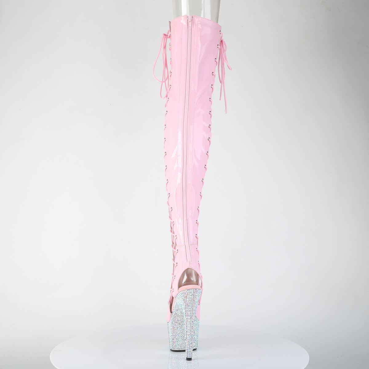 【PLEASER】BEJEWELED-3052HG-7 シューズ B. Pink Holo Pat/Slv AB RS【取寄】
