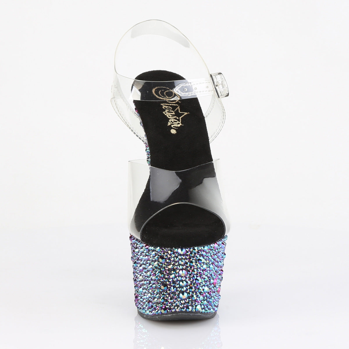 【PLEASER】BEJEWELED-708MS シューズ Clr/Blk Multi RS【取寄】