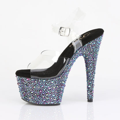 【PLEASER】BEJEWELED-708MS シューズ Clr/Blk Multi RS【取寄】