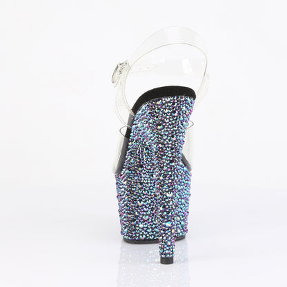 【PLEASER】BEJEWELED-708MS シューズ Clr/Blk Multi RS【取寄】