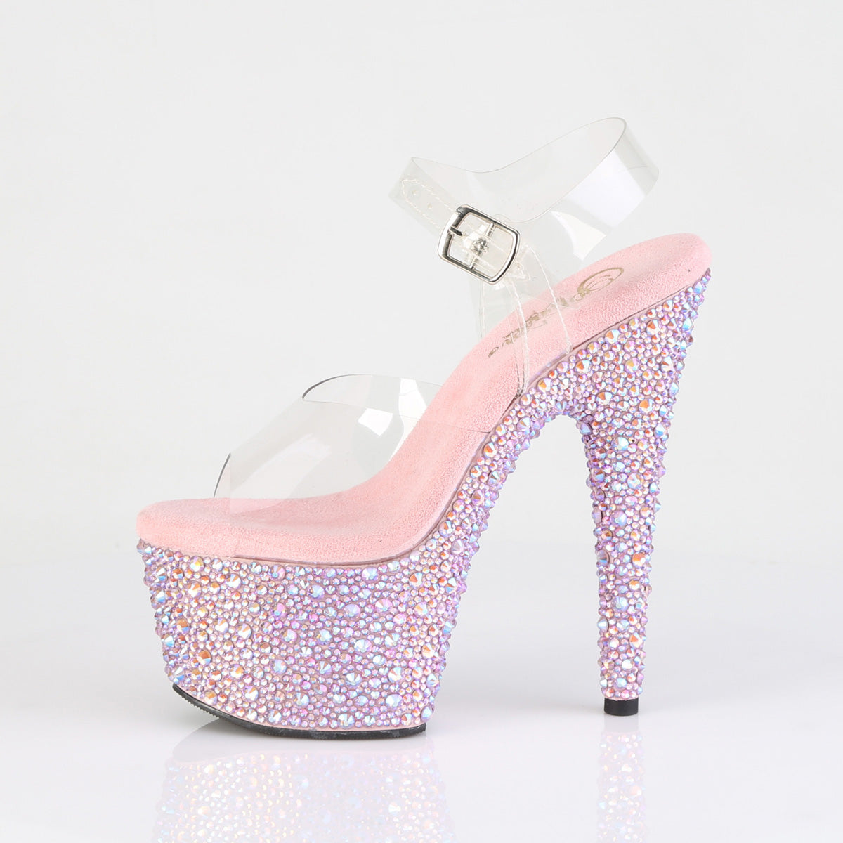【PLEASER】BEJEWELED-708MS シューズ Clr/B. Pink Multi RS【取寄】
