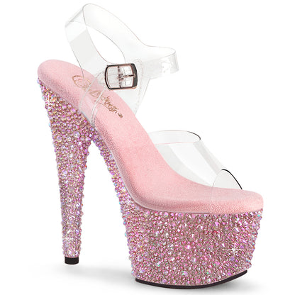 【PLEASER】BEJEWELED-708MS シューズ Clr/B. Pink Multi RS【取寄】