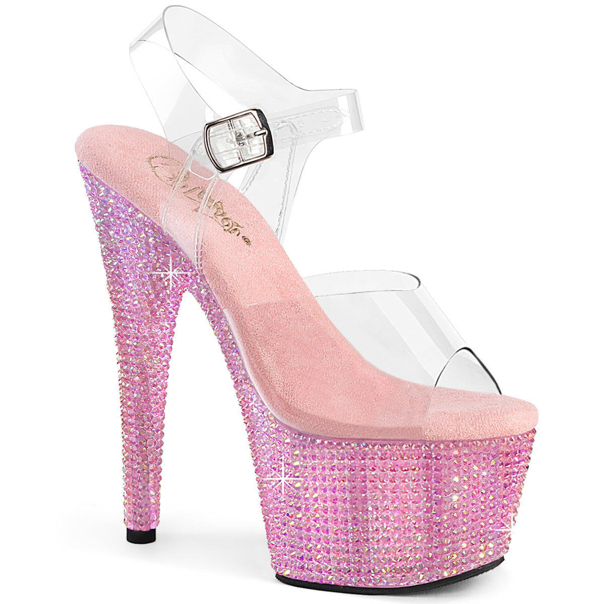 【PLEASER】BEJEWELED-708RRS シューズ Clr/B. Pink RS【取寄】