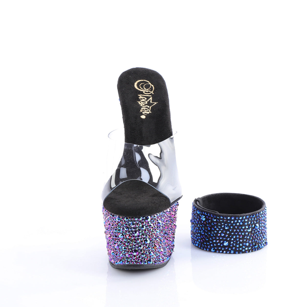 【PLEASER】BEJEWELED-712MS シューズ Clr/Blk Multi RS【取寄】