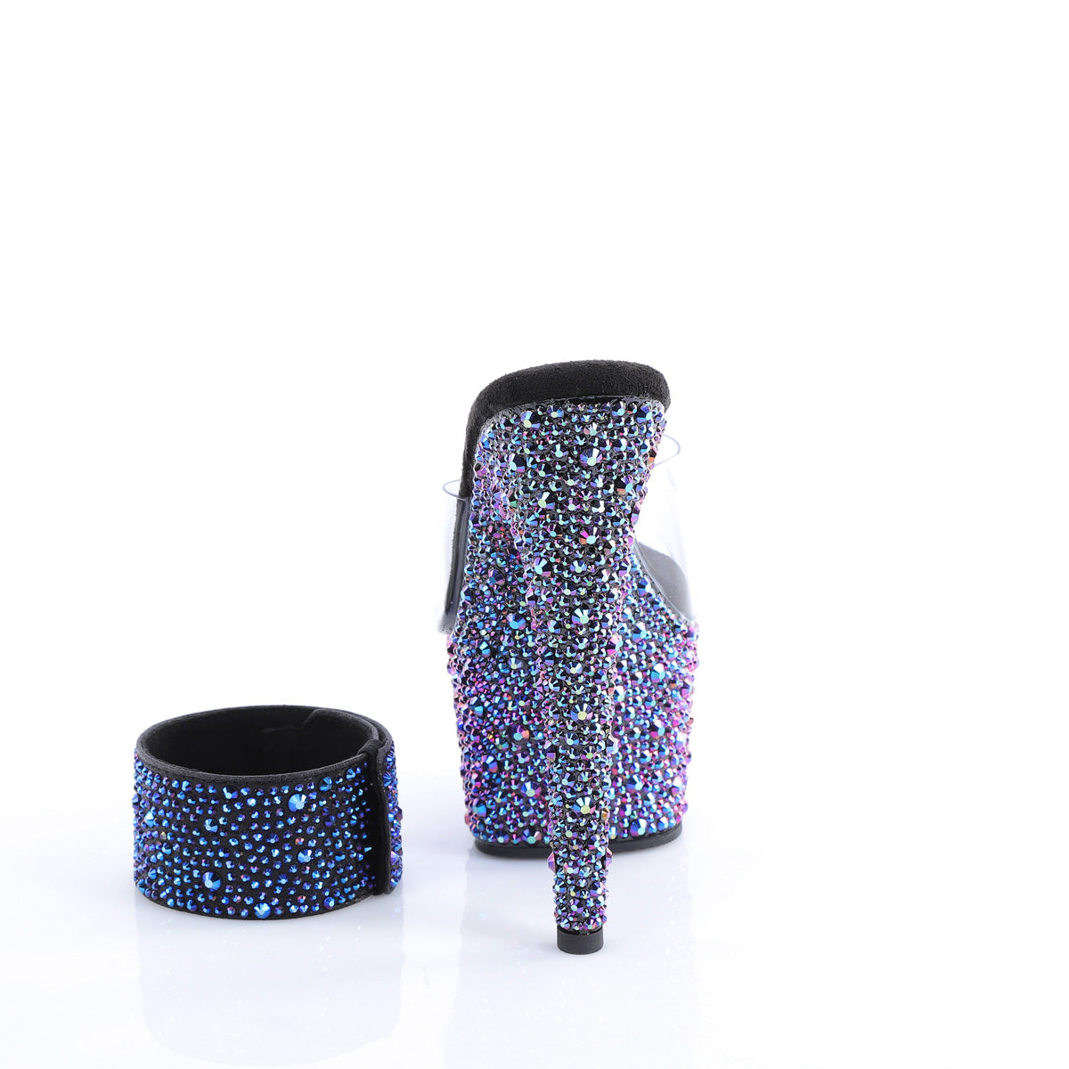 【PLEASER】BEJEWELED-712MS シューズ Clr/Blk Multi RS【取寄】
