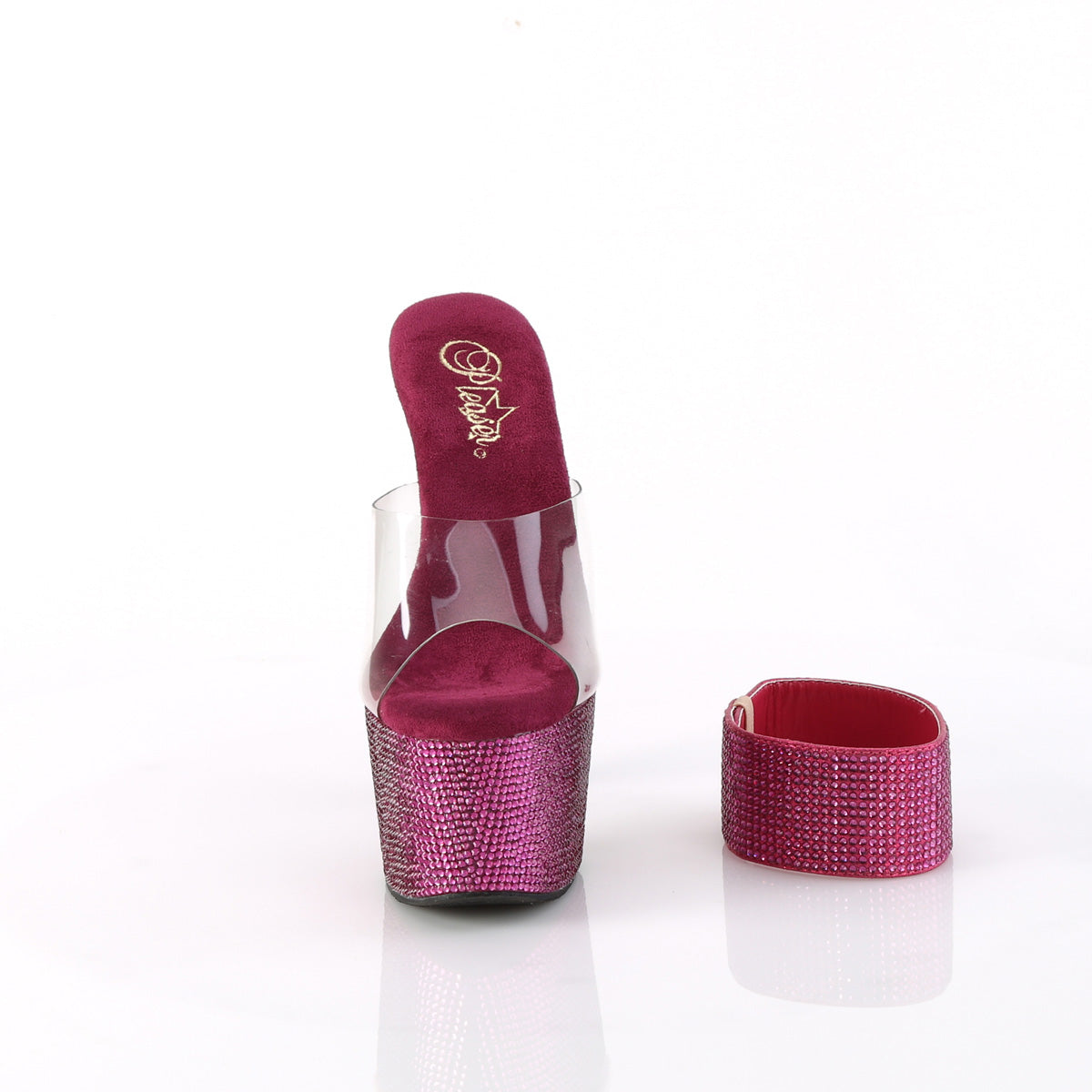 【PLEASER】BEJEWELED-712RS シューズ Clr/Fuchsia RS【取寄】