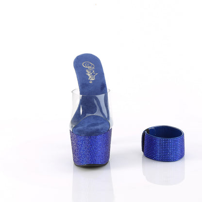 【PLEASER】BEJEWELED-712RS シューズ Clr/Royal Blue RS【取寄】