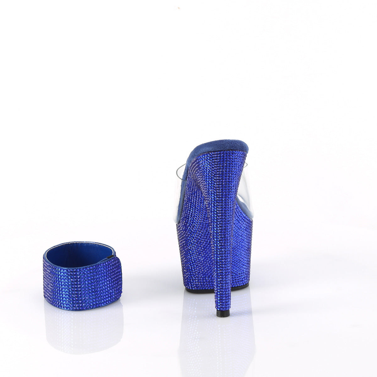【PLEASER】BEJEWELED-712RS シューズ Clr/Royal Blue RS【取寄】