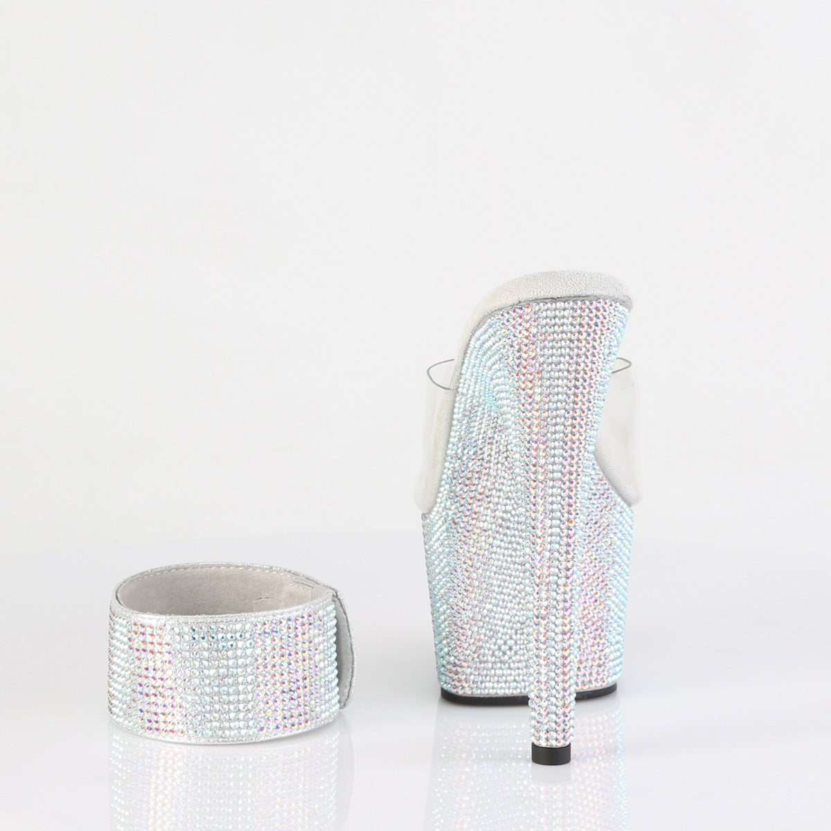 【PLEASER】BEJEWELED-712RS シューズ Clr/Slv Multi RS【取寄】
