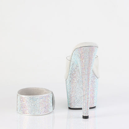 【PLEASER】BEJEWELED-712RS シューズ Clr/Slv Multi RS【取寄】