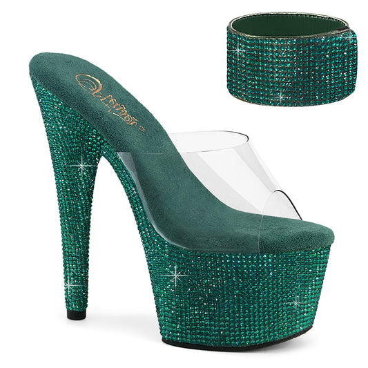 【PLEASER】BEJEWELED-712RS プラットフォームシューズ Clr/Green RS【取寄】