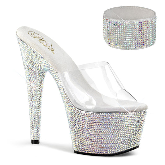 【PLEASER】BEJEWELED-712RS プラットフォームシューズ Clr/Slv Multi RS【取寄】