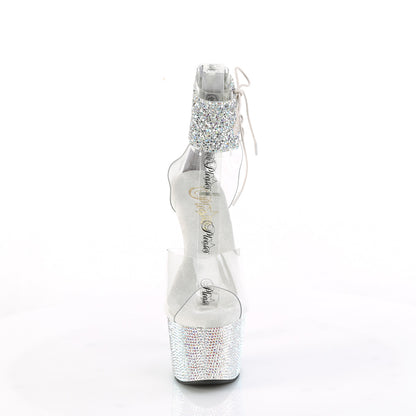 【PLEASER】BEJEWELED-724RS-02 シューズ Clr-Slv Multi RS/Slv AB RS【取寄】