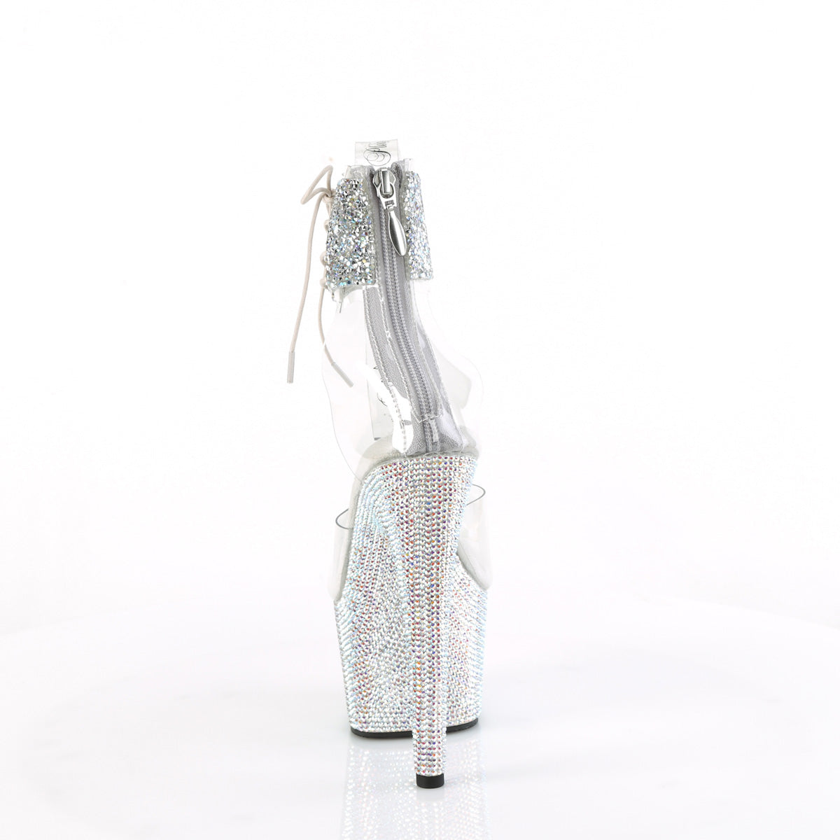 【PLEASER】BEJEWELED-724RS-02 シューズ Clr-Slv Multi RS/Slv AB RS【取寄】