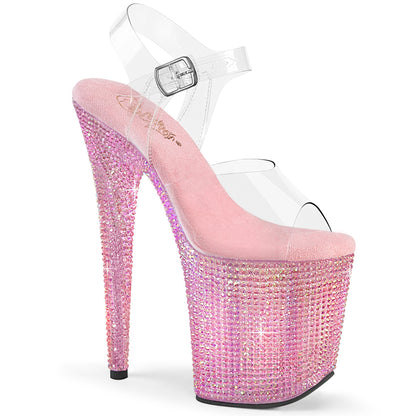 【PLEASER】BEJEWELED-808RRS シューズ Clr/B. Pink RS【取寄】