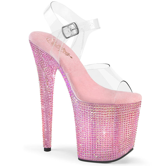 【PLEASER】BEJEWELED-808RRS プラットフォームシューズ Clr/B. Pink RS【取寄】