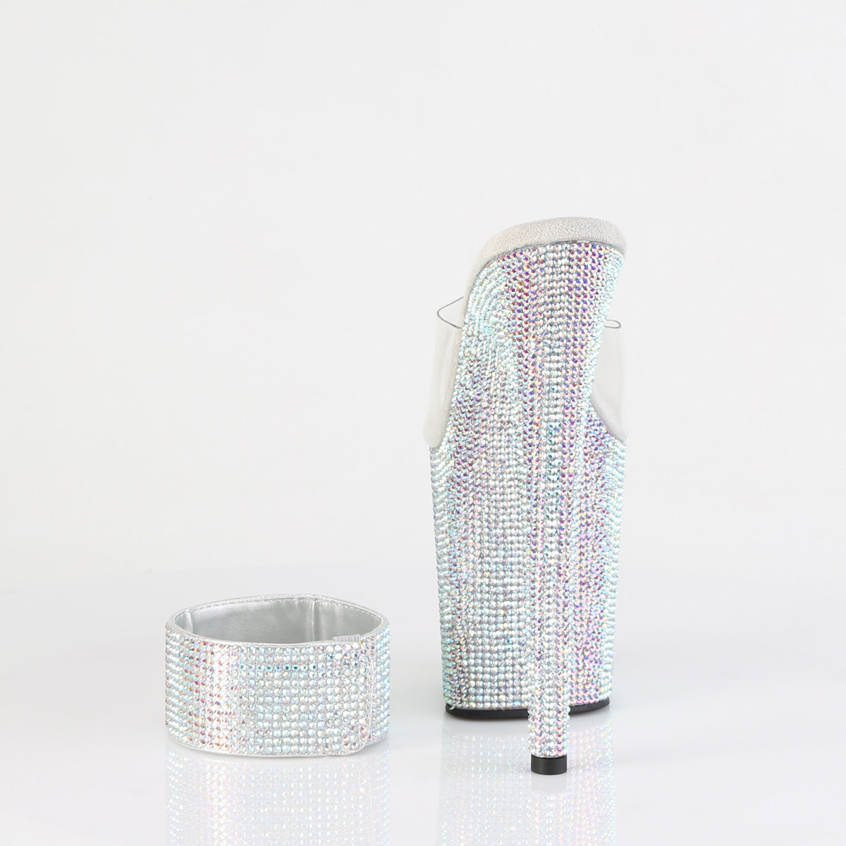 【PLEASER】BEJEWELED-812RS シューズ Clr/Slv Multi RS【取寄】