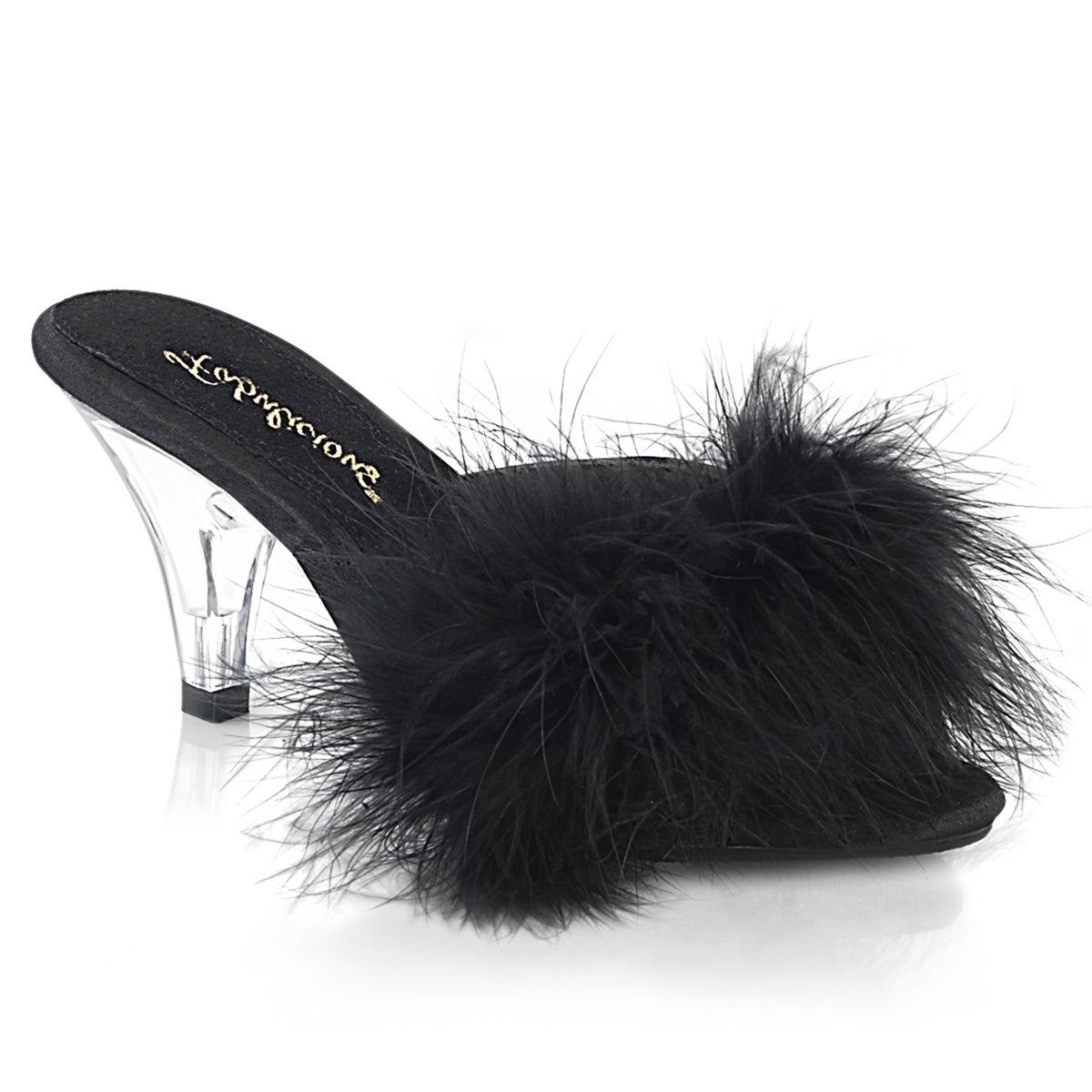 【FABULICIOUS】BELLE-301F シューズ Blk Pu-Fur/Clr【取寄】