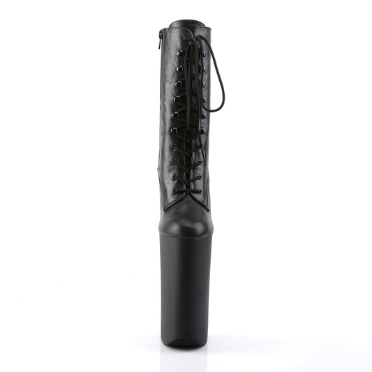 【PLEASER】BEYOND-1020 プラットフォームシューズ Blk Faux Leather/Blk Matte【取寄】