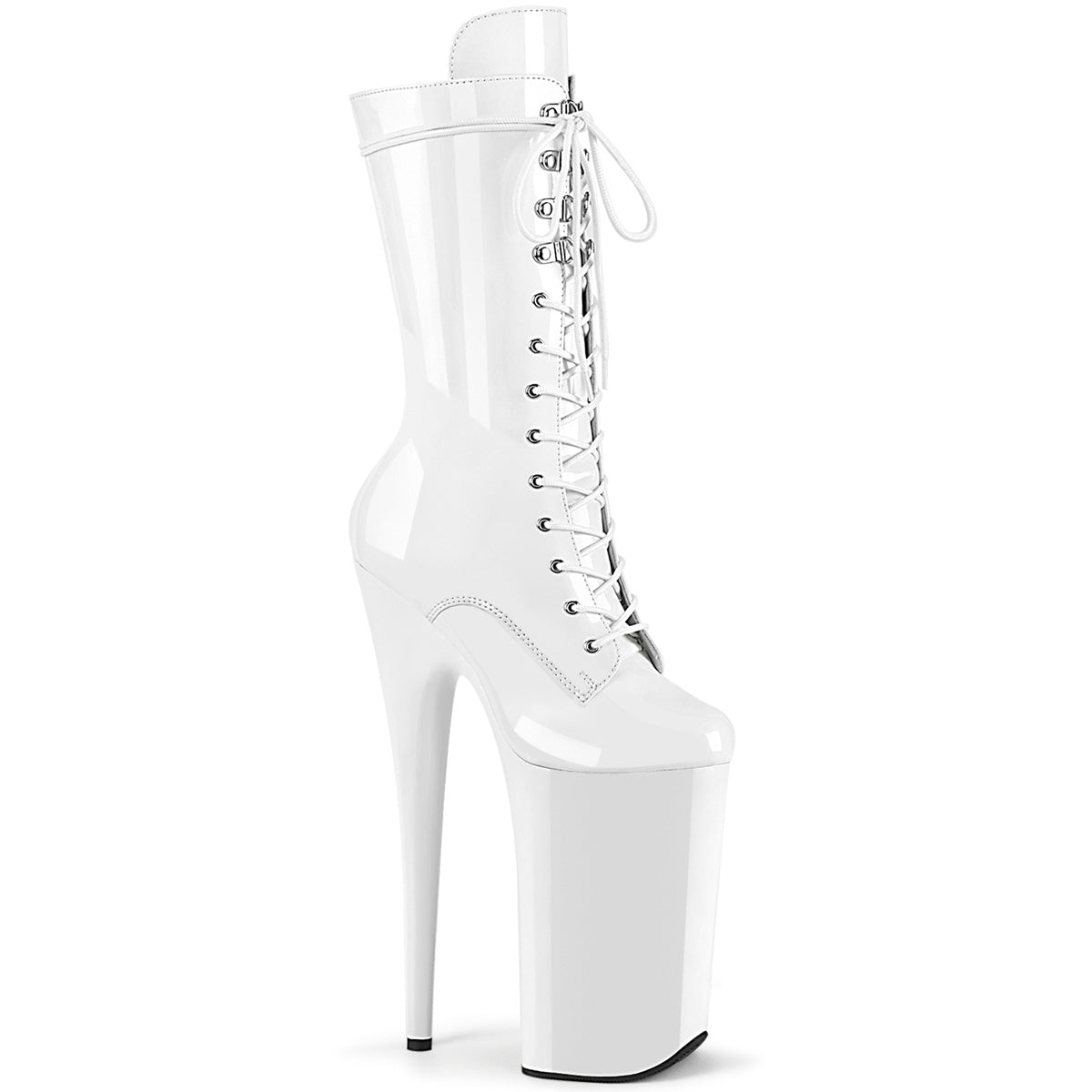 【PLEASER】BEYOND-1050 シューズ Wht Pat/Wht【取寄】